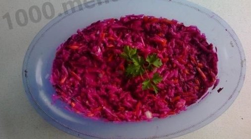 Салат из кольраби, моркови, свеклы