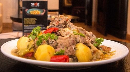 Баранина с овощами