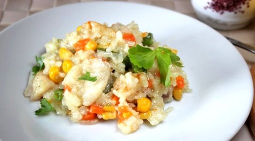 Пангасиус с овощами