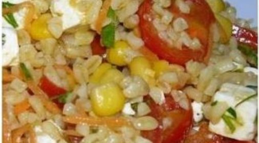 Овощной салат с булгуром