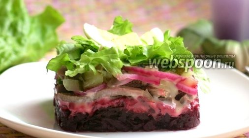 Салат из свёклы и языка