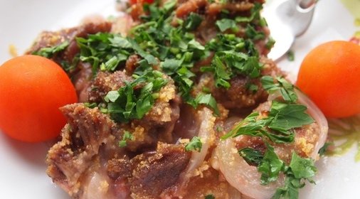 Салат с авокадо и креветками