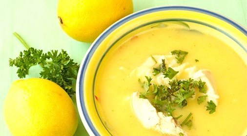 Авголемоно с орзо