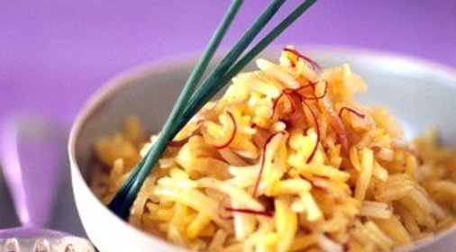 Рис с морковью, лимоном и мятой