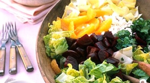 Салат со свеклой, апельсинами и эндивием