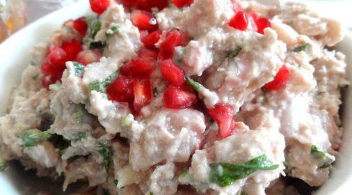 Фасоль в ореховом соусе бажа