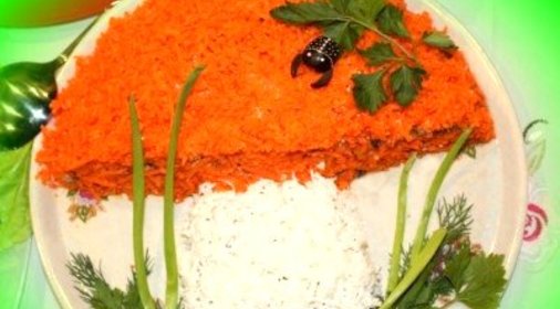 Салат Подосиновик с грибами