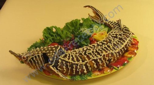 Запеченная стерлядь по-царски