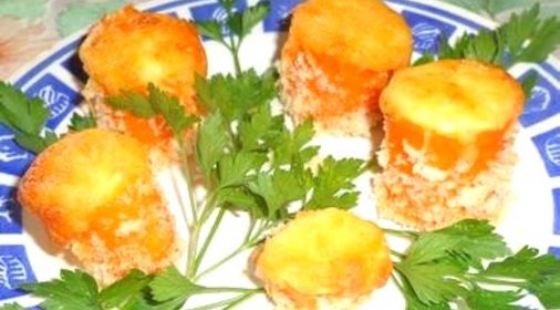 Морковь фаршированная сыром и творогом