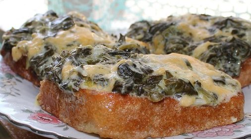 Шпинат со сливками
