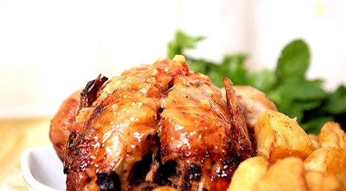 Жареный цыпленок с розмарином