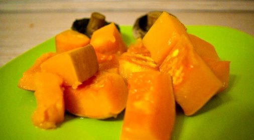 Тыква в духовке кусочками