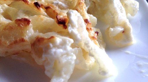 Запеченый турнепс и сливочном соусе