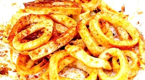 Кальмары с паприкой