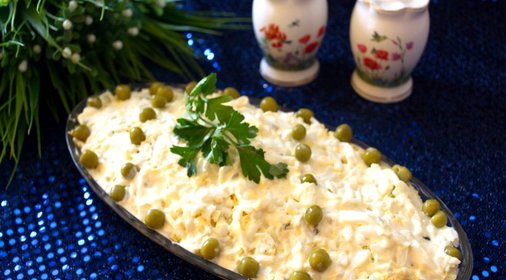 Пасхальный салат с курицей