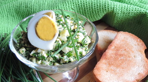 Луково-яичный салат