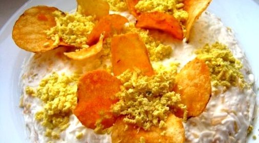 Салат с куриной ветчиной