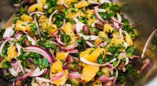 Марокканский апельсиновый салат