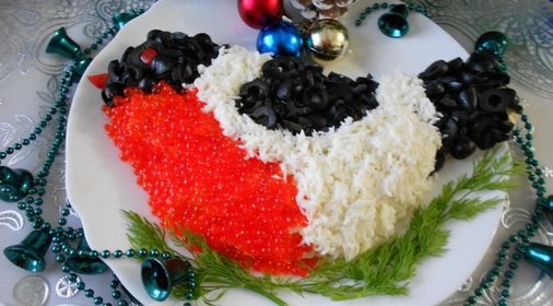 Салат  Снегирь