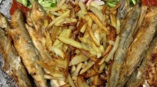 Жареная корюшка