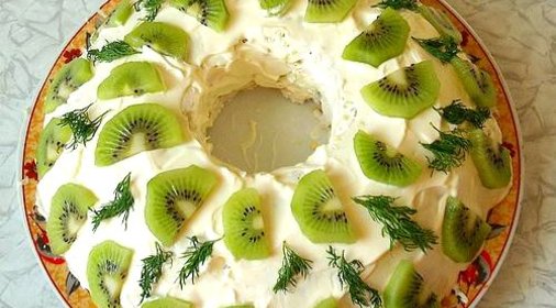 Новогодний салат Нефритовый браслет