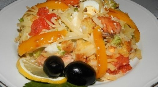 Теплый салат «Карнавал»