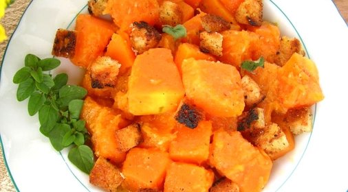 Жареная тыква с шалфеем