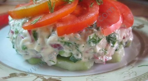 Весенний витаминный салат