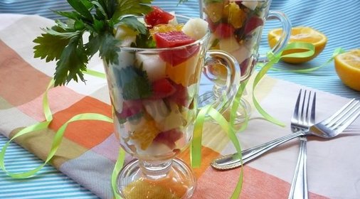 Фитнес салат с сельдереем