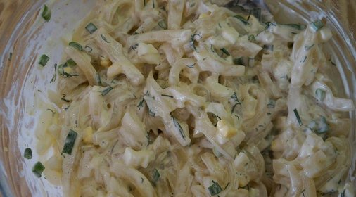 Салат из кальмаров