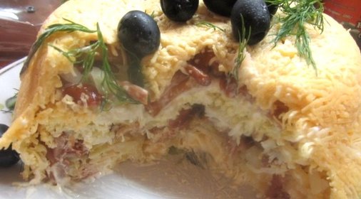 Салат Желудь