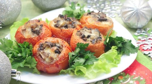 Фаршированные помидоры в духовке «Праздничные»