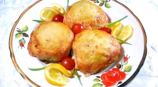 Картофельные шарики с мясом