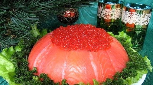 Новогодний салат Жемчужина