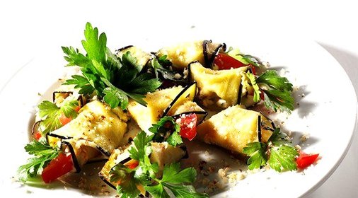 Салат из баклажанов с базиликом