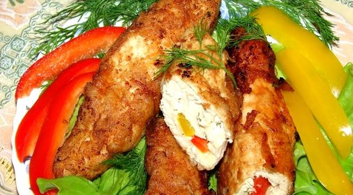 Куриное филе со сладким перцем