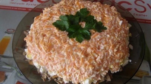 Салат со шпротами