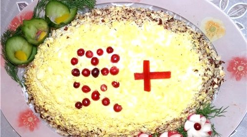 Салат Христос Воскрес