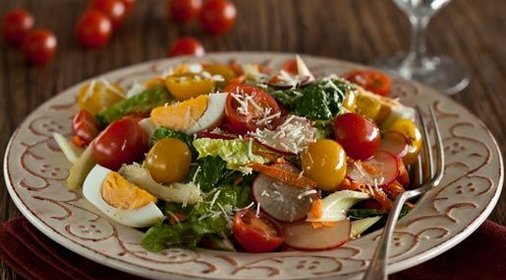 Разноцветный салат