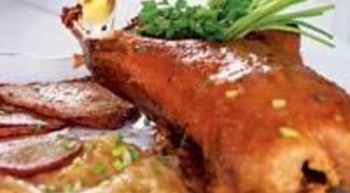 Утка с капустой и брамбораками