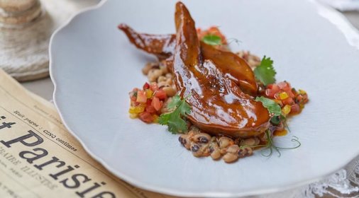 Бараньи языки с соусом из черного перца