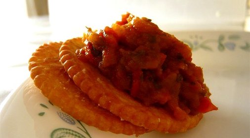 Баклажановая икра с чесноком