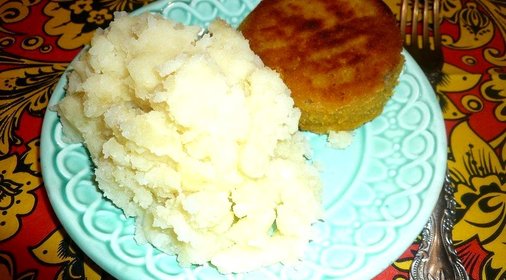 Картофельное пюре с чесноком