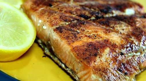 Лосось на углях