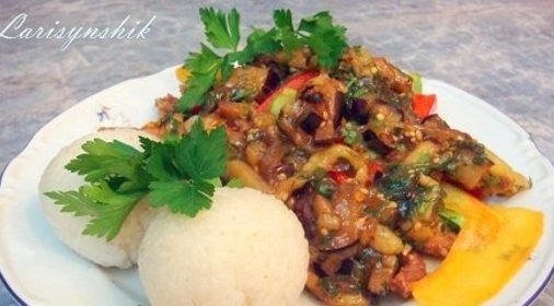 Мясо по-китайски с овощами