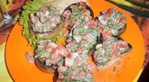 Фаршированные шампиньоны