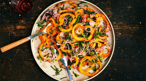 Салат с болгарским перцем и красным луком