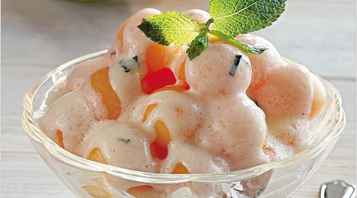 Дыня в мятном соусе