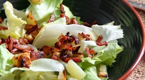 Салат с карамелизированным картофелем