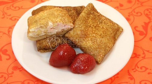 Салат с креветками под майонезом